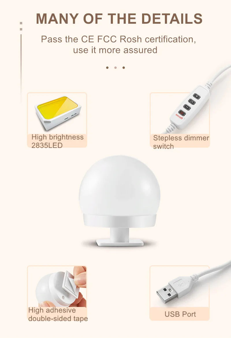 LED Light Makeup Mirror Bulbs