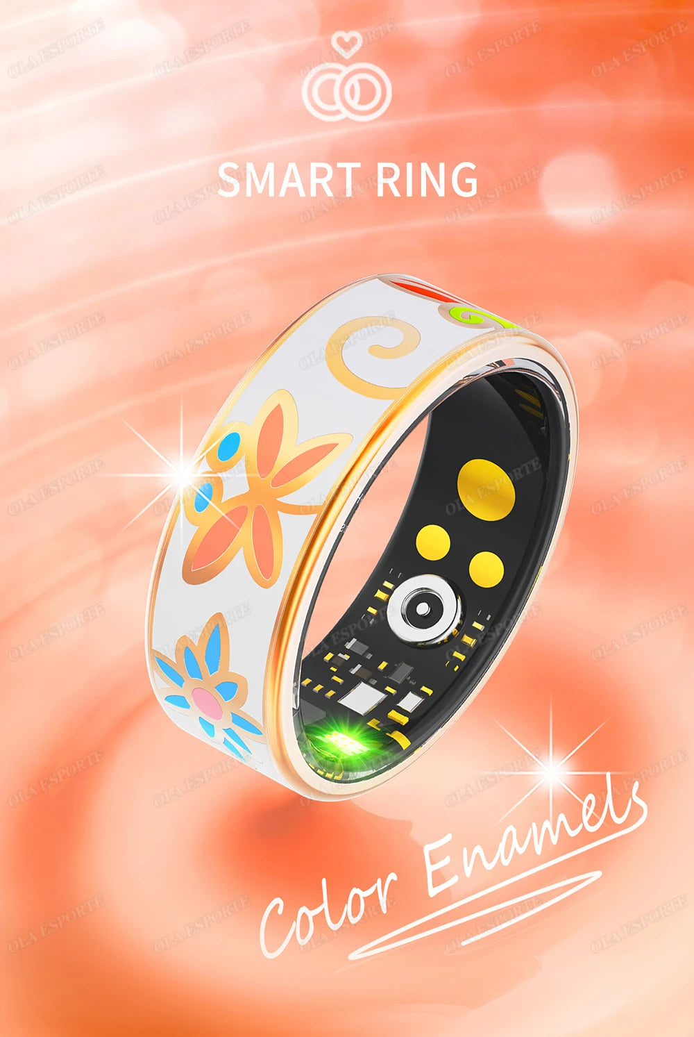 Diamond Fashion Women Smart Ring