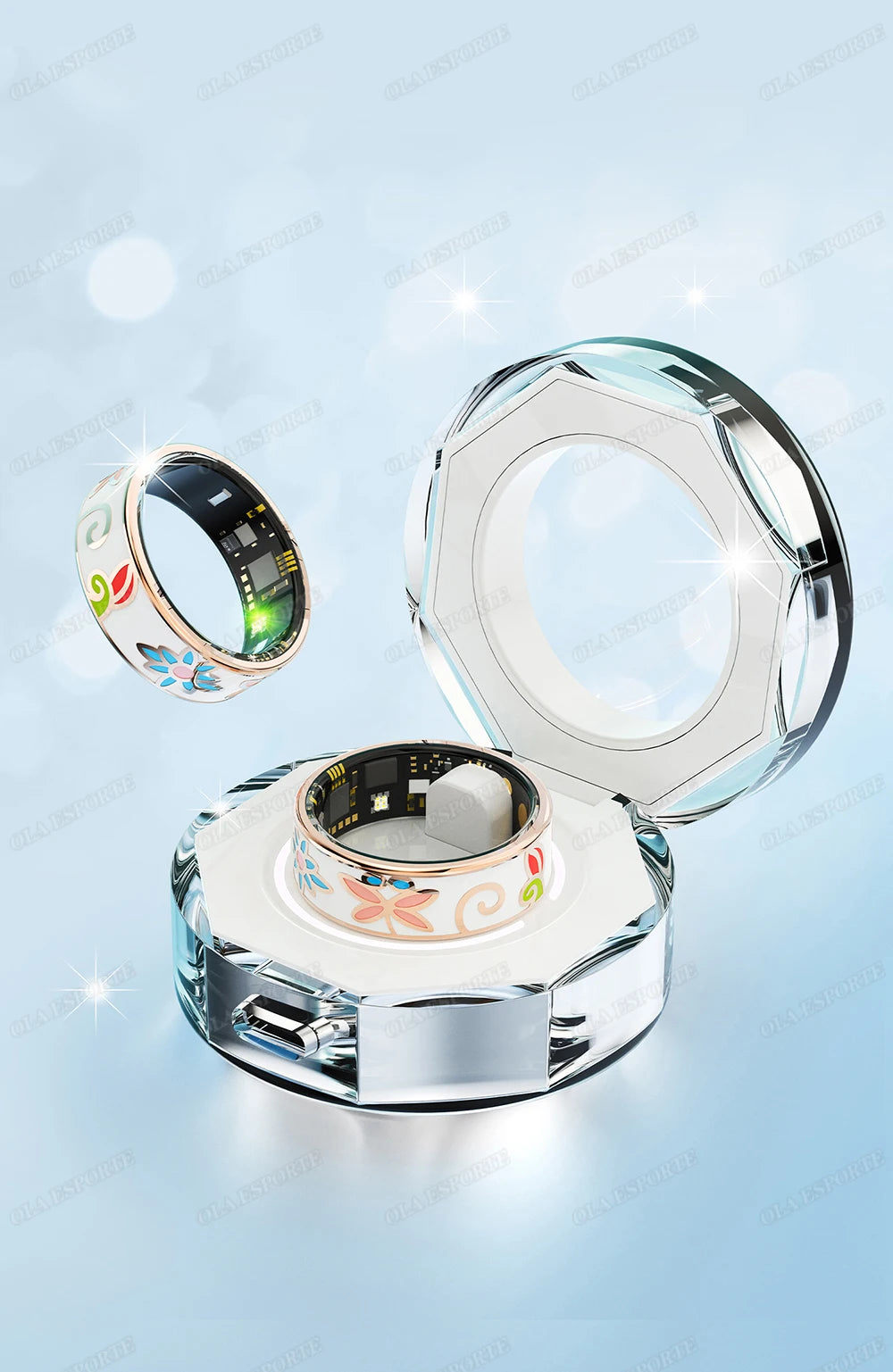 Diamond Fashion Women Smart Ring