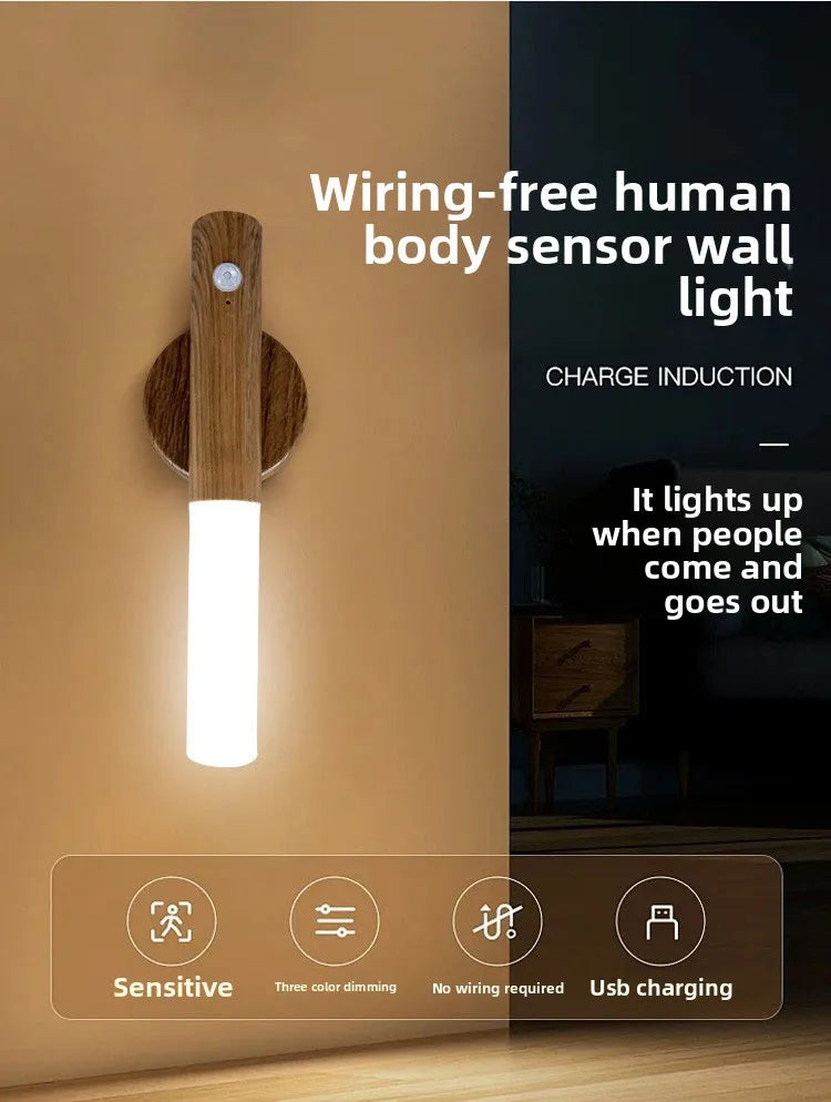 LED Night Light USB Charging Intelligent Human Induction