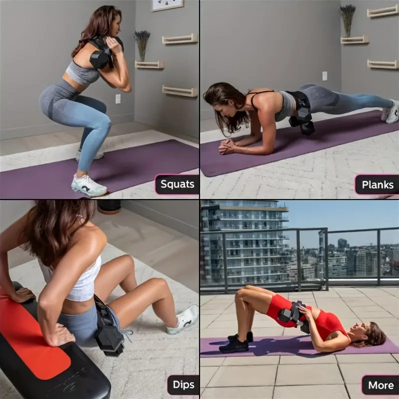 Yoga Exercise Dumbbells Waist Weight Belt