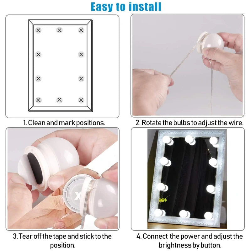 LED Light Makeup Mirror Bulbs