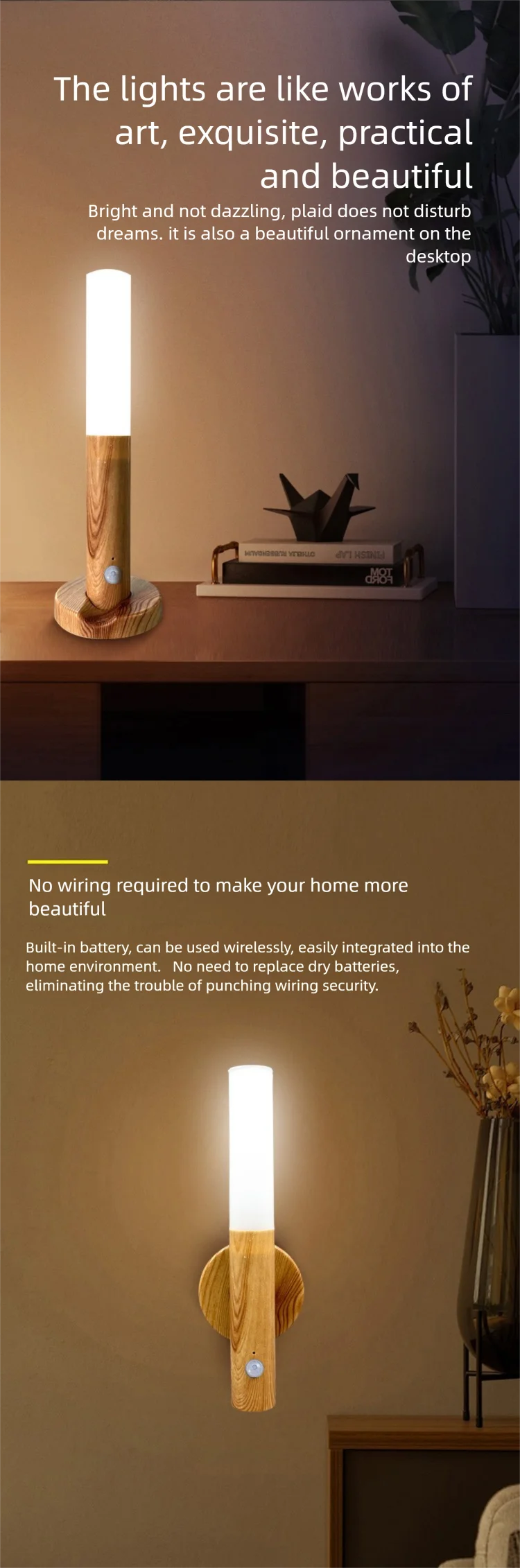 LED Night Light USB Charging Intelligent Human Induction