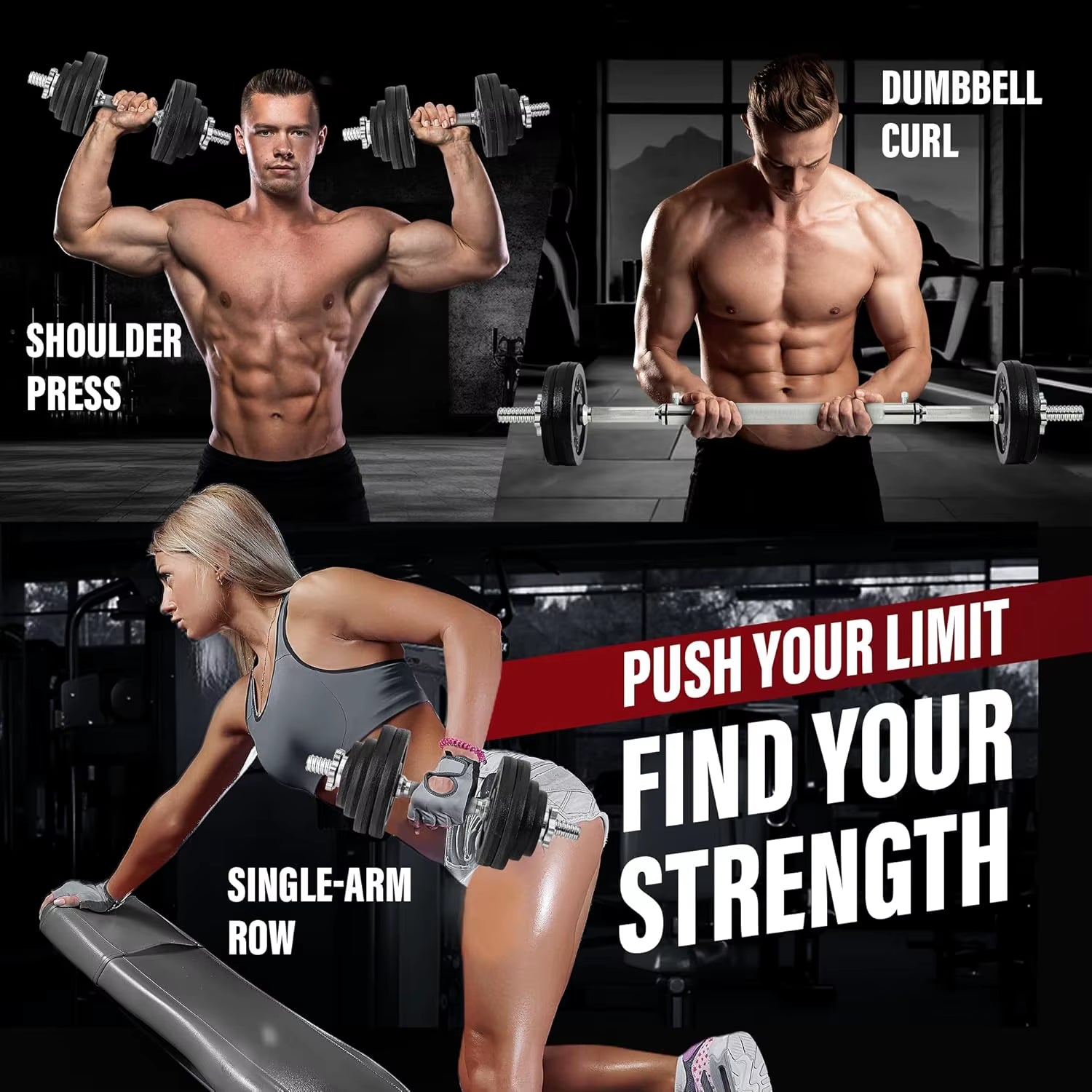 Dumbbell Adjustable - 105Lbs